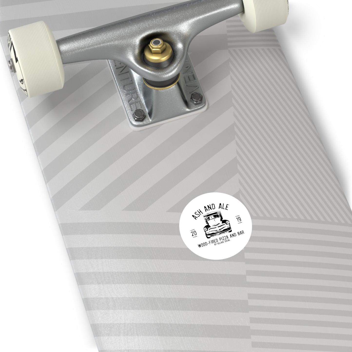 Ash & Ale Round Stickers for Indoor & Outdoor Use | Fun Decor & Personalization