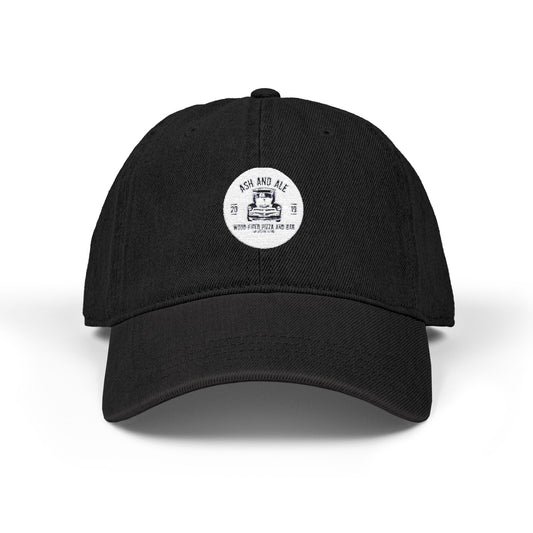 Embroidered Ash & Ale Denim Hat - Stylish and Casual Social Cap for Everyday Wear